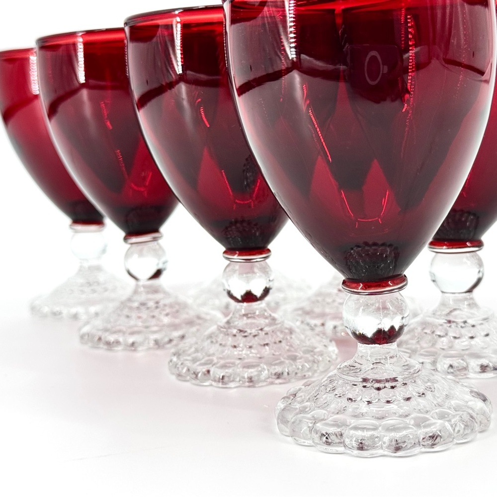 Vintage (7) Anchor Hocking Boopie Cordial/Desert Wine Glasses - Picture 5 of 7